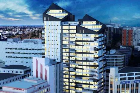 Photo of property in Queen's Residences, 2408/8 Airedale Street, Auckland Central, Auckland, 1010