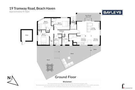 Photo of property in 1/19 Tramway Road, Beach Haven, Auckland, 0626