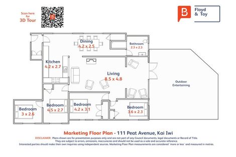 Photo of property in 111 Peat Avenue, Kai Iwi, Whanganui, 4574