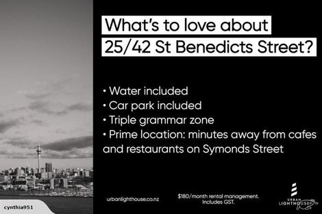 Photo of property in 25/42 Saint Benedicts Street, Eden Terrace, Auckland, 1010