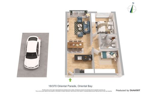 Photo of property in The Capital, 18/370 Oriental Parade, Oriental Bay, Wellington, 6011