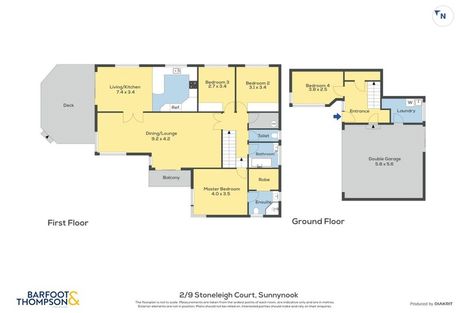 Photo of property in 2/9 Stoneleigh Court, Sunnynook, Auckland, 0632