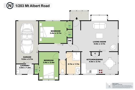 Photo of property in 1/203 Mount Albert Road, Wesley, Auckland, 1025