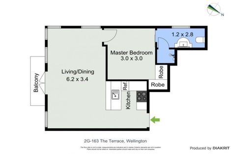 Photo of property in Terrace Heights Apartments, 2g/163 The Terrace, Wellington Central, Wellington, 6011