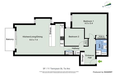 Photo of property in Republic Apartments, 5f/11 Tennyson Street, Te Aro, Wellington, 6011