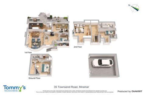 Photo of property in 35 Townsend Road, Miramar, Wellington, 6022