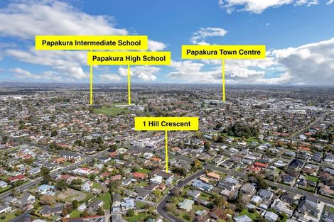 Photo of property in 1 Hill Crescent, Papakura, 2110
