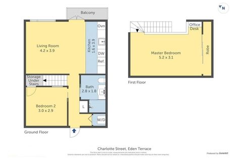 Photo of property in 1b/5 Charlotte Street, Eden Terrace, Auckland, 1021