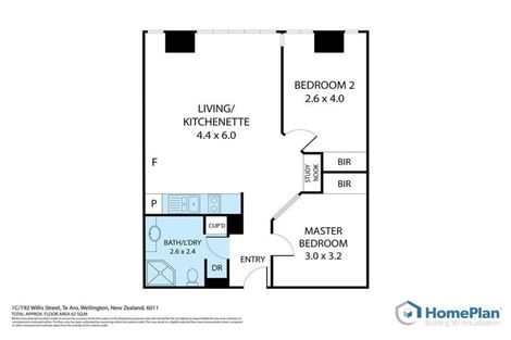 Photo of property in St Peters Apartments, 1c/192 Willis Street, Te Aro, Wellington, 6011