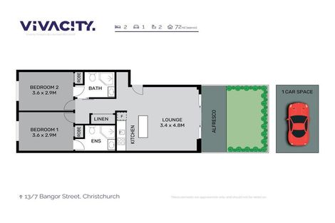 Photo of property in 13/7 Bangor Street, Christchurch Central, Christchurch, 8011