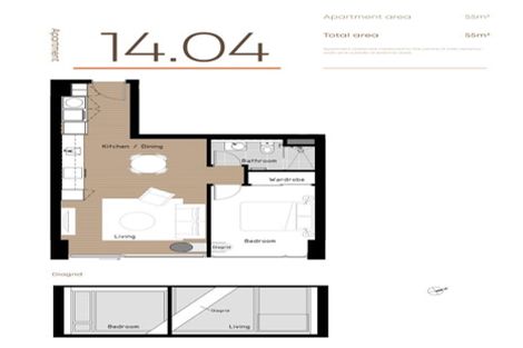 Photo of property in Victoria Lane Apartments, 1404/161 Victoria Street, Te Aro, Wellington, 6011