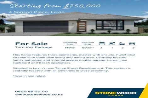 Photo of property in 4 Sanson Place, Levin, 5510