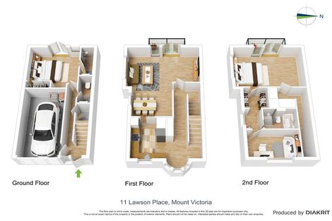 Photo of property in 11 Lawson Place, Mount Victoria, Wellington, 6011