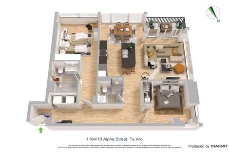 Photo of property in 1104/10 Alpha Street, Te Aro, Wellington, 6011