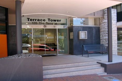 Photo of property in Terrace Tower Apartments, 6e/126 The Terrace, Wellington Central, Wellington, 6011