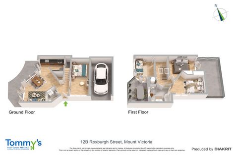 Photo of property in 12b Roxburgh Street, Mount Victoria, Wellington, 6011