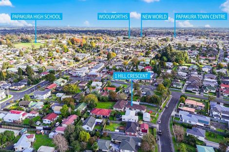 Photo of property in 1 Hill Crescent, Papakura, 2110