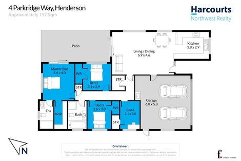 Photo of property in 4 Parkridge Way, Henderson, Auckland, 0612