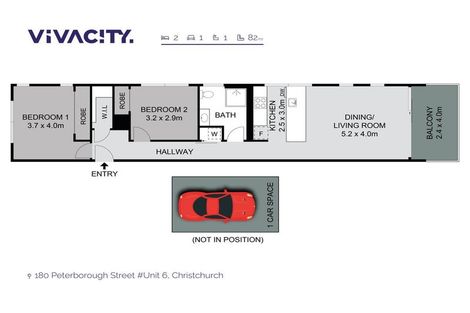 Photo of property in 6/180 Peterborough Street, Christchurch Central, Christchurch, 8013