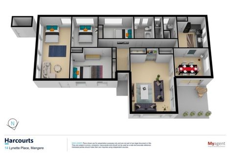 Photo of property in 14 Lynette Place, Mangere, Auckland, 2022