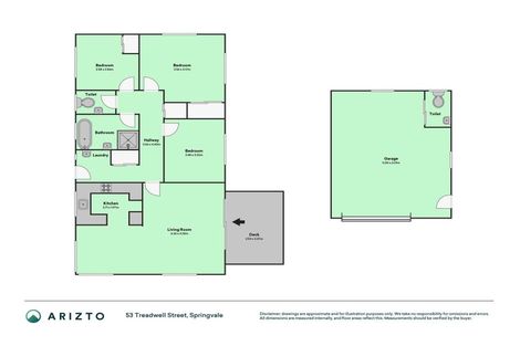 Photo of property in 53 Treadwell Street, Springvale, Whanganui, 4501