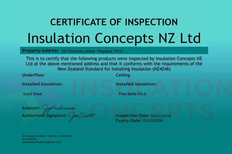 Photo of property in 22 Pounamu Place, Pegasus, 7612