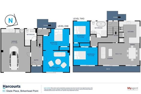 Photo of property in 3/5 Glade Place, Birkenhead, Auckland, 0626