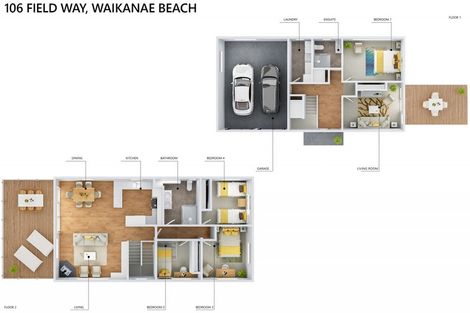 Photo of property in 106 Field Way, Waikanae Beach, Waikanae, 5036