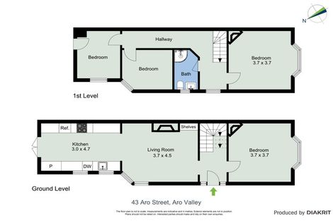 Photo of property in 43 Aro Street, Aro Valley, Wellington, 6021