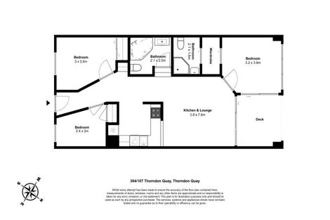 Photo of property in Stadium Garden Flats, 304/107 Thorndon Quay, Pipitea, Wellington, 6011