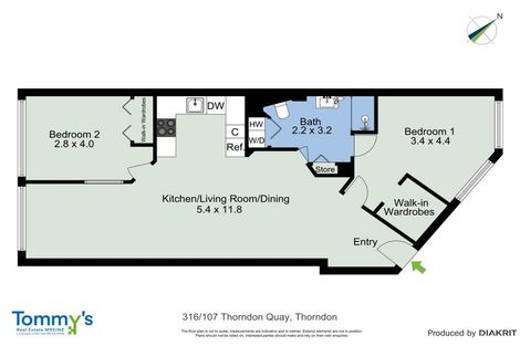 Photo of property in Stadium Garden Flats, 316/107 Thorndon Quay, Pipitea, Wellington, 6011
