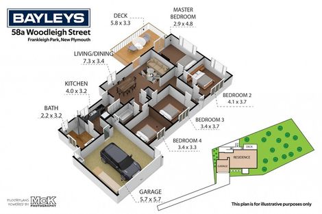 Photo of property in 58a Woodleigh Street, Frankleigh Park, New Plymouth, 4310