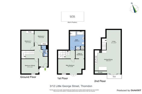 Photo of property in 3/12 Little George Street, Thorndon, Wellington, 6011