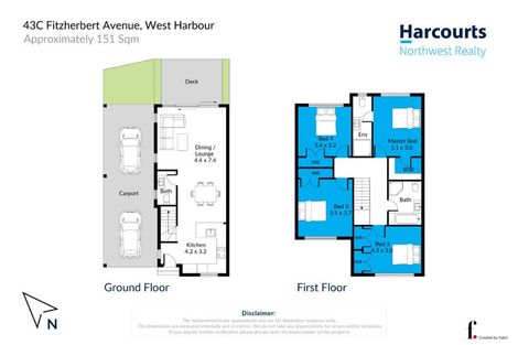 Photo of property in 43c Fitzherbert Avenue, West Harbour, Auckland, 0618