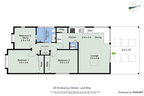 Photo of property in 59 Endeavour Street, Lyall Bay, Wellington, 6022