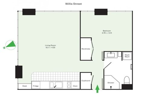 Photo of property in St Peters Apartments, 8a/192 Willis Street, Te Aro, Wellington, 6011