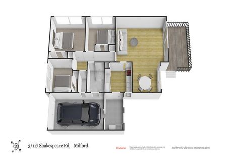 Photo of property in 3/117 Shakespeare Road, Milford, Auckland, 0620