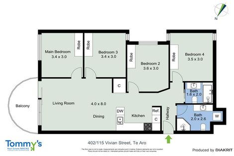 Photo of property in City Lodge, 402/115 Vivian Street, Te Aro, Wellington, 6011