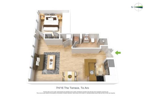 Photo of property in Kelvin House, 7h/16 The Terrace, Wellington Central, Wellington, 6011