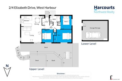 Photo of property in 2/4 Elizabeth Drive, West Harbour, Auckland, 0618