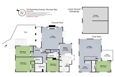 Photo of property in 38 Wyoming Avenue, Murrays Bay, Auckland, 0630