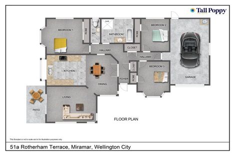 Photo of property in 51 Rotherham Terrace, Miramar, Wellington, 6022