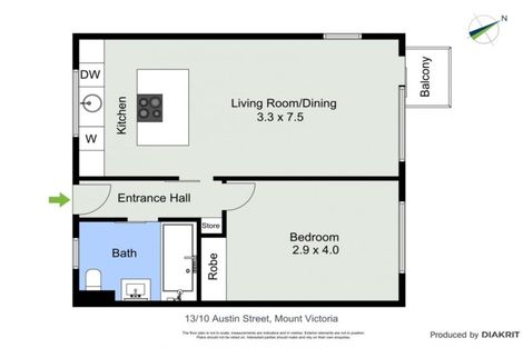 Photo of property in Kingsgate Flats, 10 Austin Street, Mount Victoria, Wellington, 6011