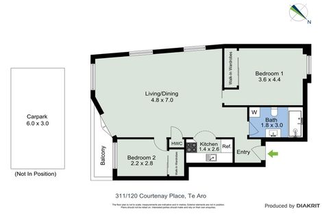Photo of property in Courtenay Apartments, 311/120 Courtenay Place, Te Aro, Wellington, 6011