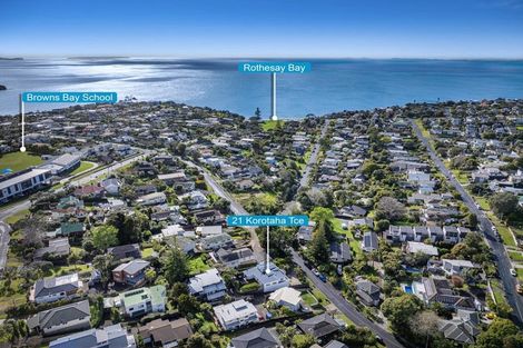 Photo of property in 21 Korotaha Terrace, Rothesay Bay, Auckland, 0630