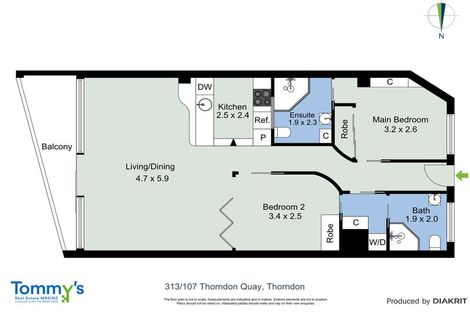 Photo of property in Stadium Garden Flats, 313/107 Thorndon Quay, Pipitea, Wellington, 6011