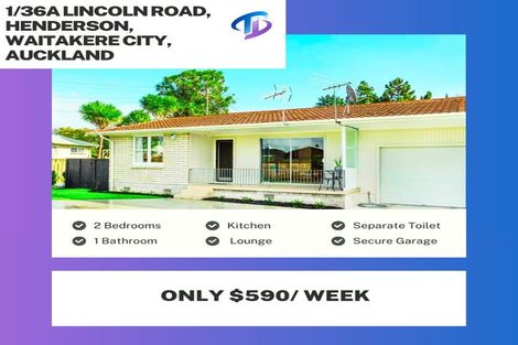 Photo of property in 1/36a Lincoln Road, Henderson, Auckland, 0610