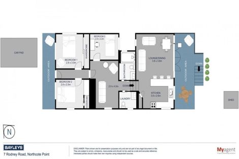 Photo of property in 7 Rodney Road, Northcote Point, Auckland, 0627