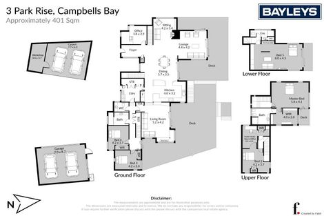 Photo of property in 3 Park Rise, Campbells Bay, Auckland, 0630
