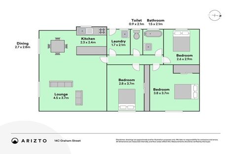 Photo of property in 14c Graham Street, Hamilton East, Hamilton, 3216